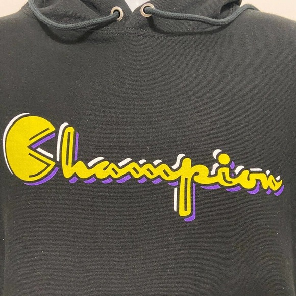 Champion Pacman Limited Edition Mens Large Unisex Black Hoodie 2019 NWT! - Picture 7 of 16